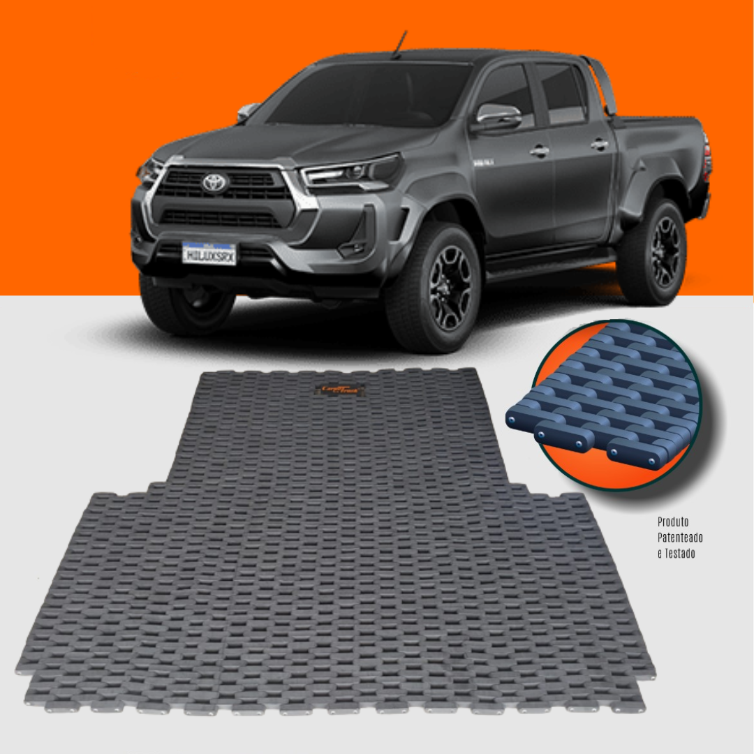 Tapete Caçamba Hilux Cabine Dupla 2005 a 2026