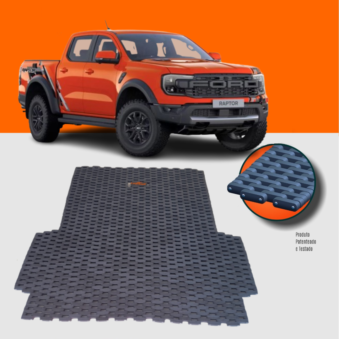 Tapete Caçamba Ranger Raptor Cabine Dupla 2024 a 2026